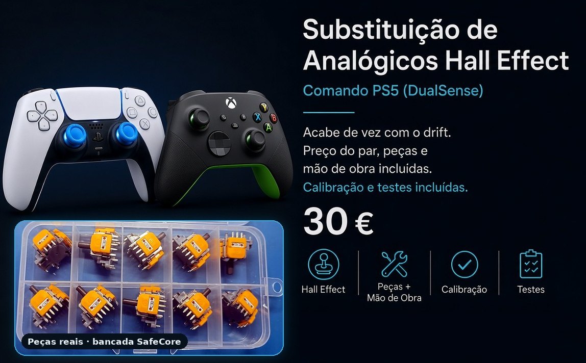 Analógicos Hall Effect — comando PS5